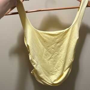 Yellow One-Piece Swimsuit